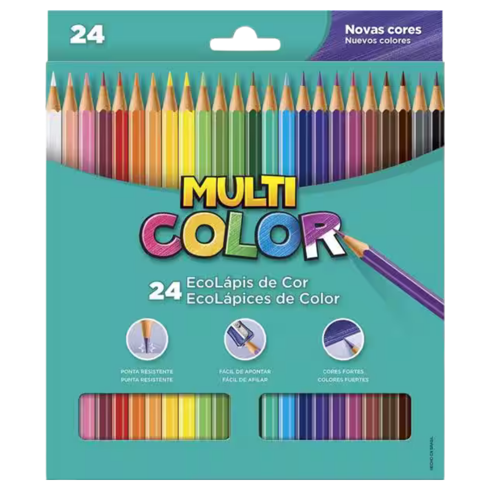 Lápis de Cor 24 cores